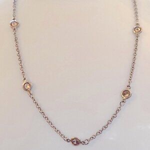 Vintage Cookie Lee Crystal Accent Necklace